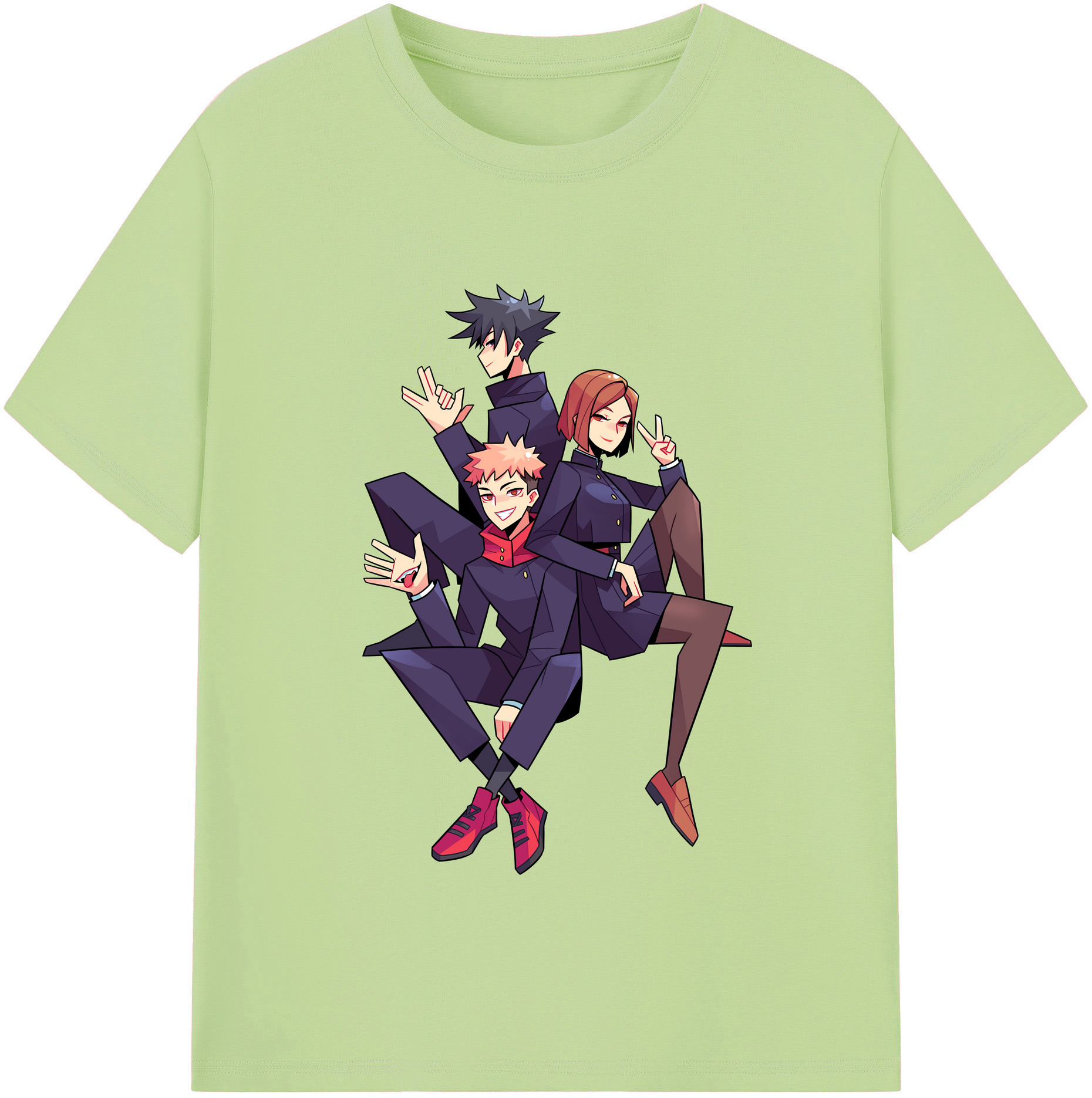 （画像用） 呪術廻戦 Jujutsu Kaisen 綿100％半袖Tシャツ（フロントプリント）
